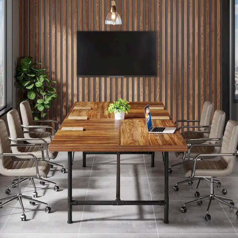 Rectangle Meeting Seminar Table for Conference Room, 70.8 W x 35.4 D