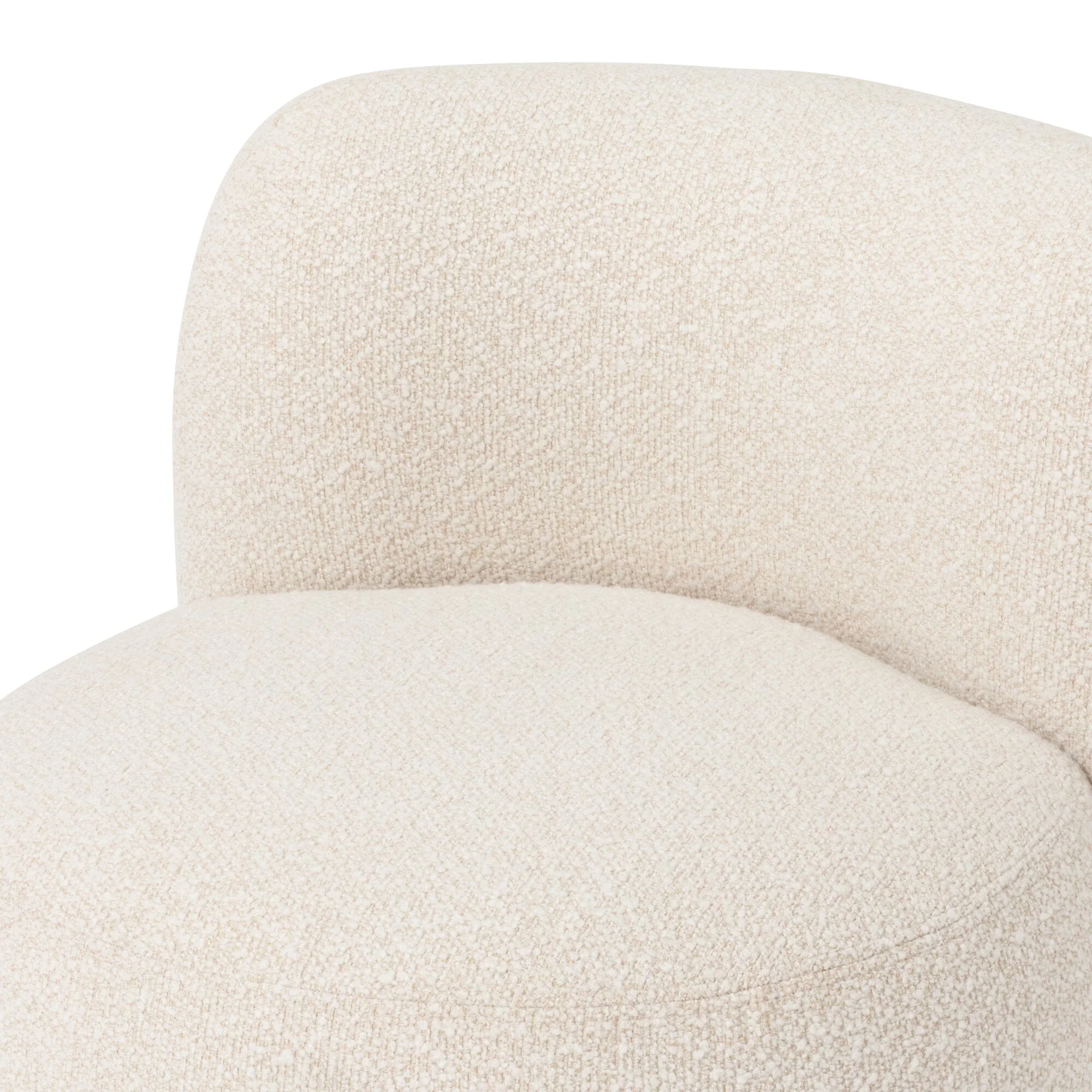 White Single Seat Accent Sofa Chair