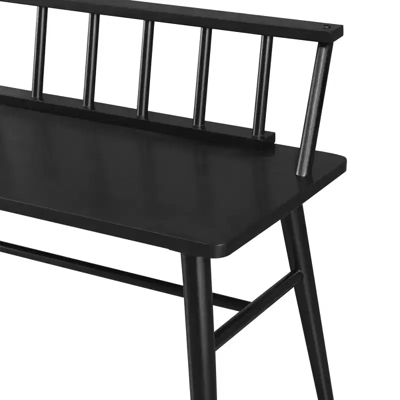 Transitional Low-Back Spindle Entryway Bench - Saracina Home