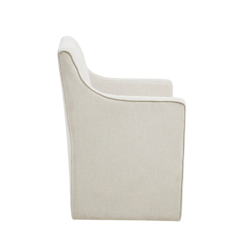 Madison Park Charlotte Dining Arm Chair with Casters