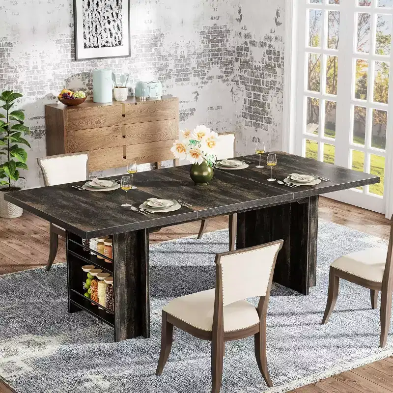 Farmhouse Dining Table for 4-6, 62.99