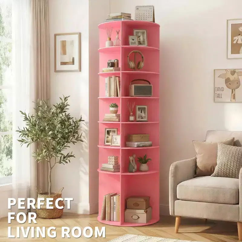 7-Tier 360 Rotating WPC Shoe Rack 72.4 Height