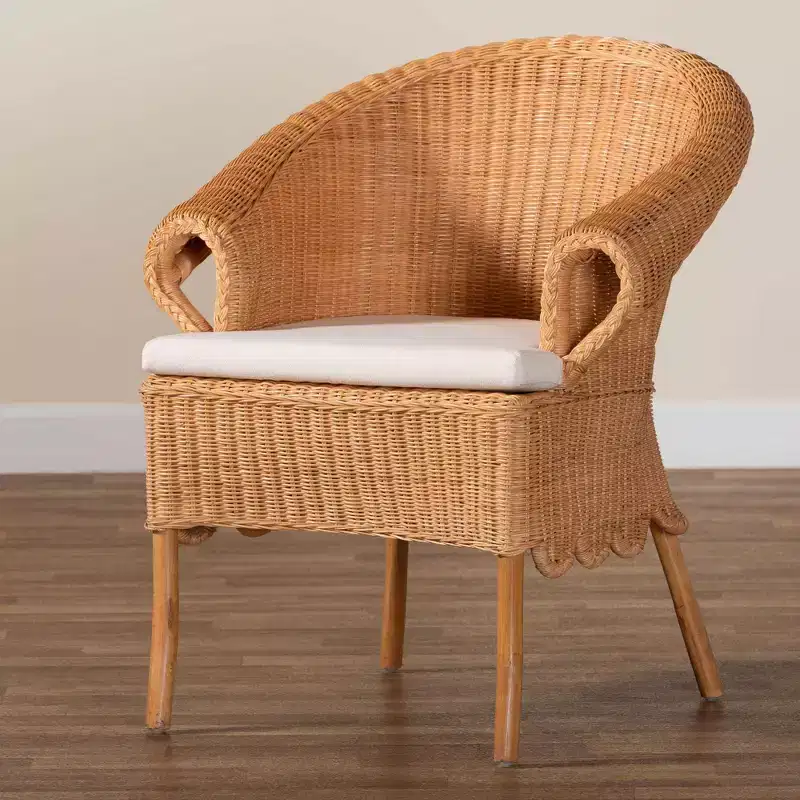 Rattan Dining Chair Honey