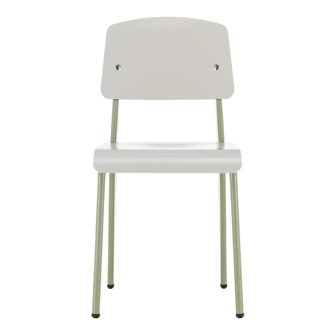Contemporary Recycled Plastic Side Chair with Powder-Coated Base for Dining Room