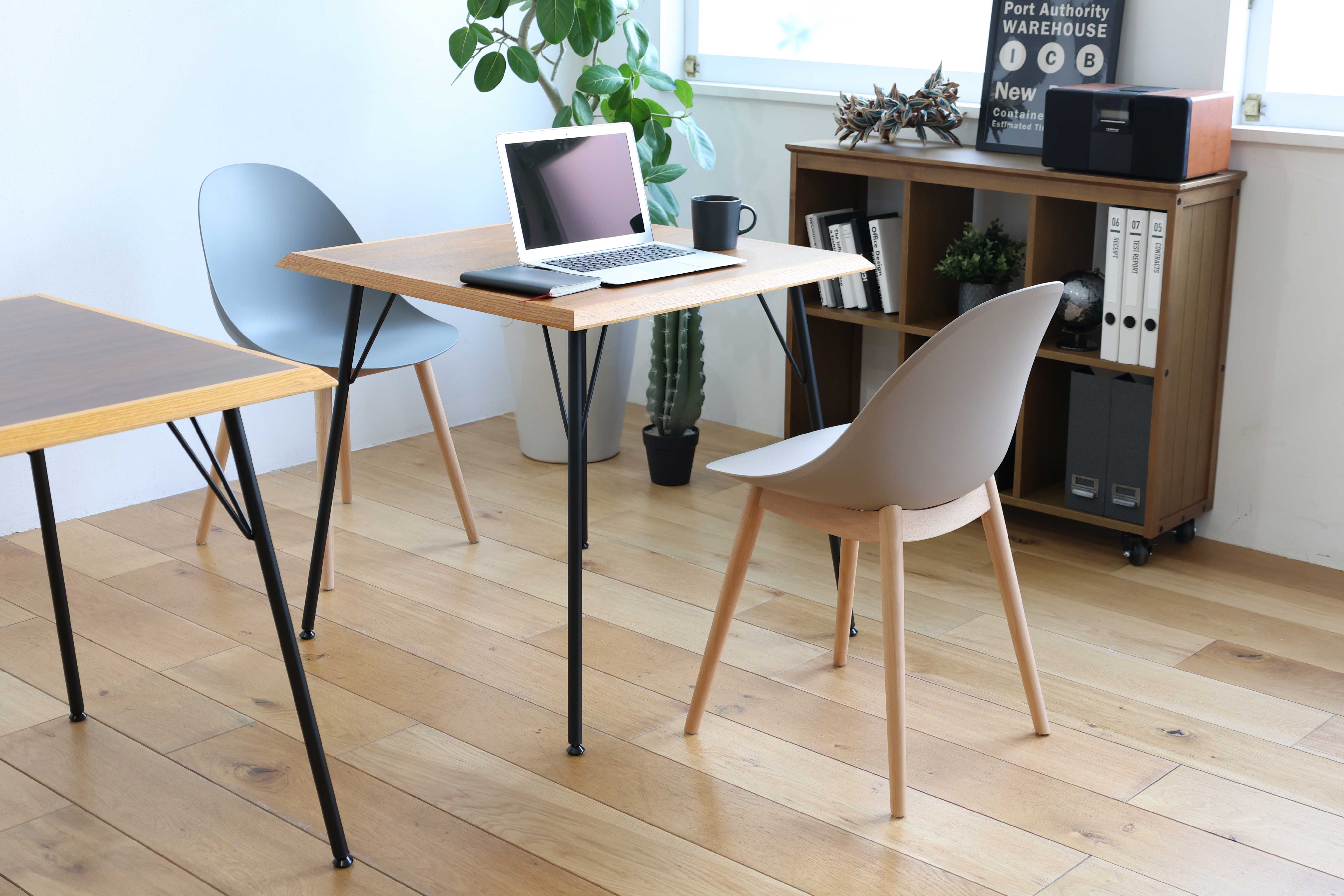 Gray Wood Side Chair
