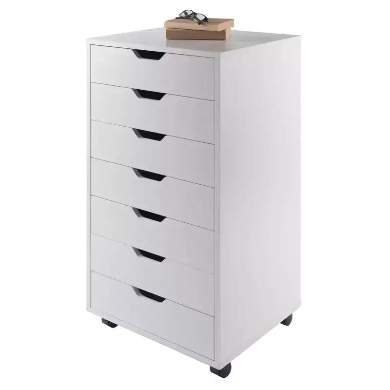 7 Drawer Cabinet with Casters -