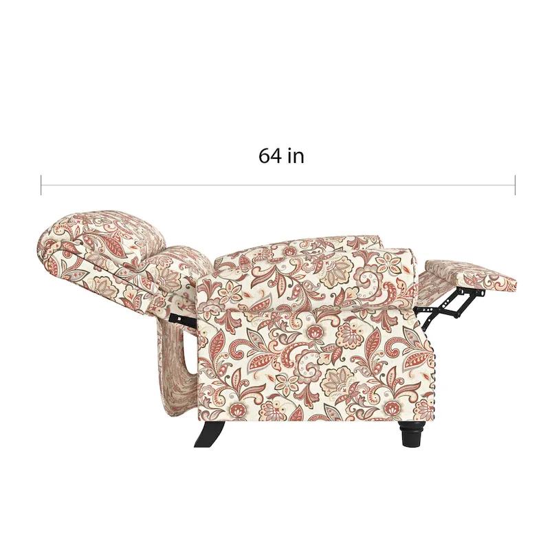Copper Grove Jessie ProLounger Paisley Push Back Recliner Chair