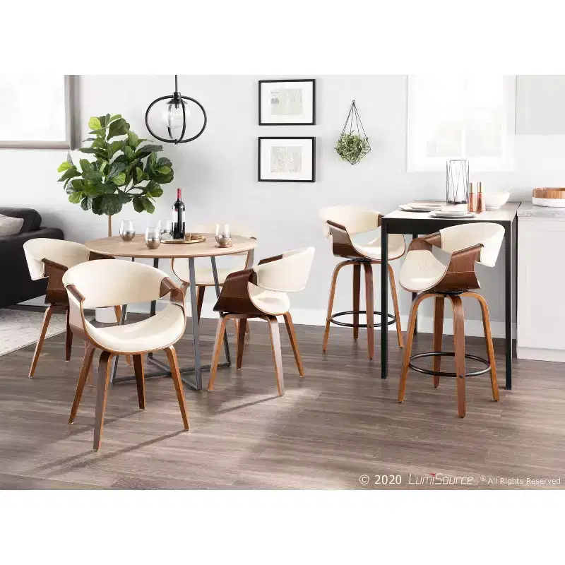 Symphony Mid-Century Modern Dining Accent Chair - LumiSource