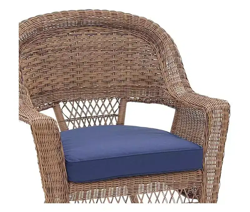 HomeStock Honey Coastal Craftsman Chair Set of 2 with Cushions