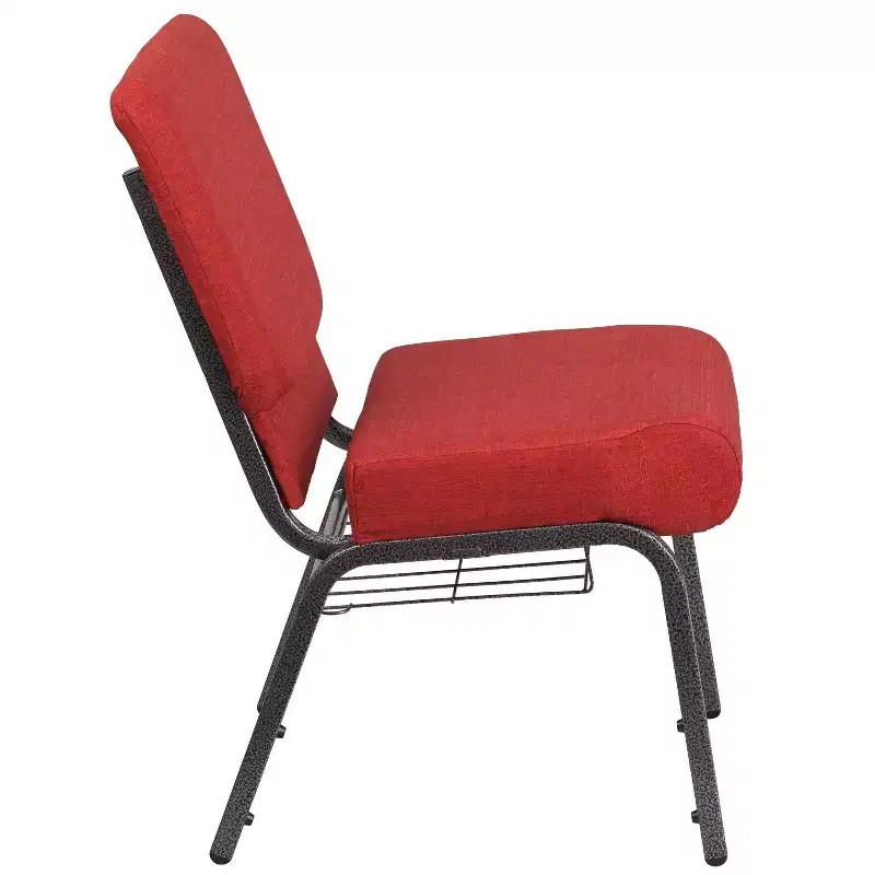 Flash Furniture HERCULES Series 21''W Church Chair with Book Rack