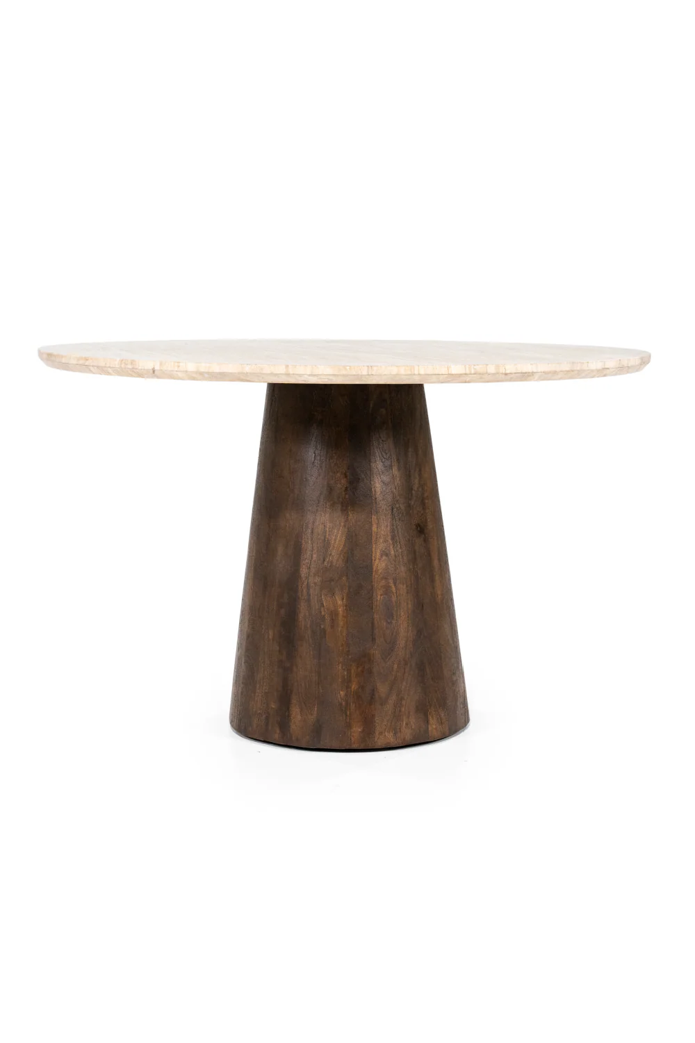 Travertine Pedestal Dining Table
