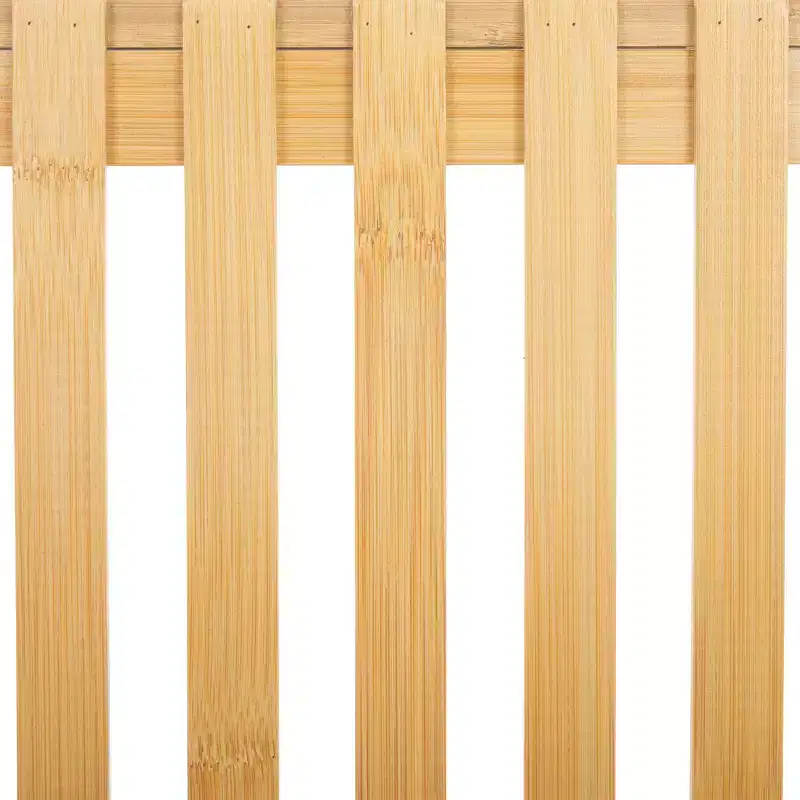 4-Tier Bamboo Ladder Bookshelf, Natural Finish, Open Back Display Shelf