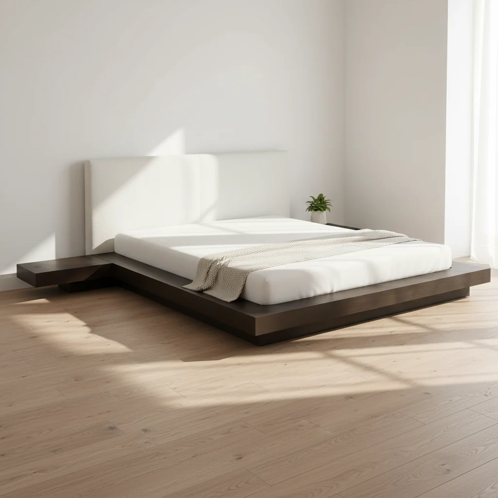Letto con LED  160 x 200 cm LED Frasino scuro