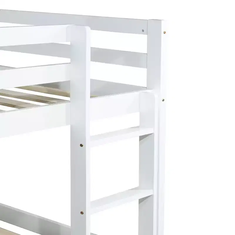 MAYEERTY Full Bed Frame Soft-Close Drawers High Weight Capacity Solid Rubberwood