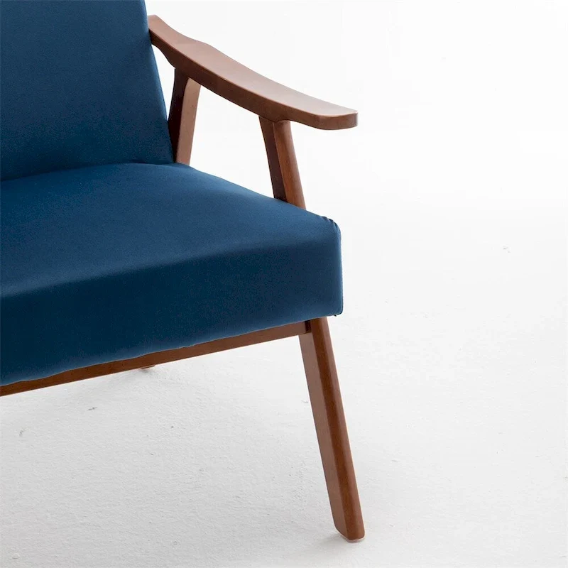 Mid-Century Modern Chair,Living Room Chair with Solid Wood Frame