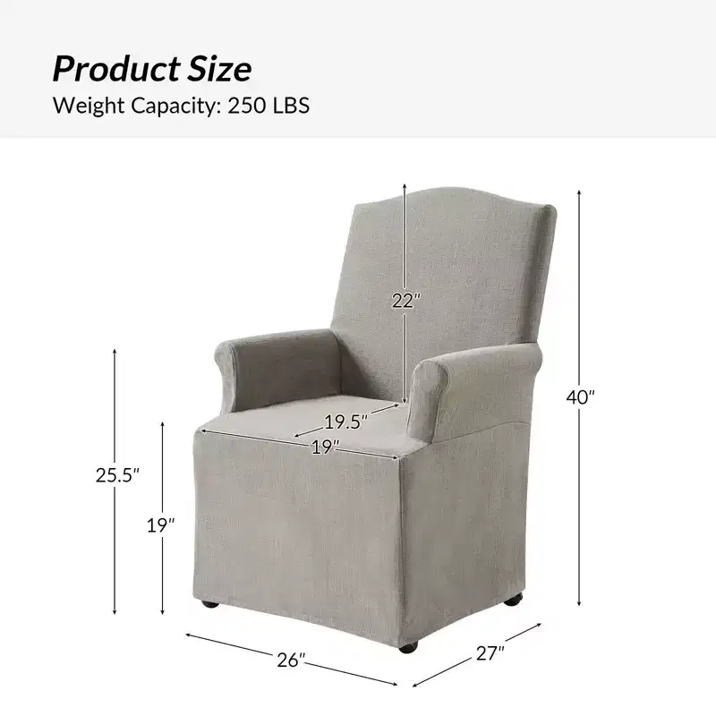 Arnold dining chair Set of 4 roll arms|ARTFUL LIVING DESIGN