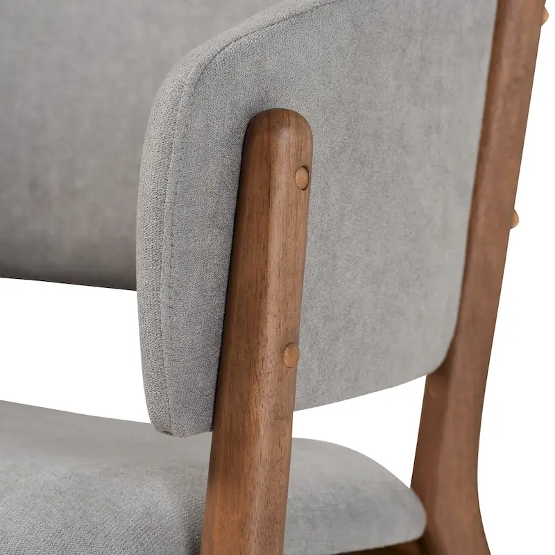 Baron Mid-Century Modern 2-Piece Living Room Accent Chair Set