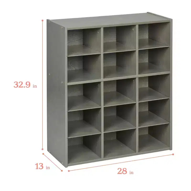 15 Cubby Tray Storage Cabinet, 5x3, Classroom Furniture