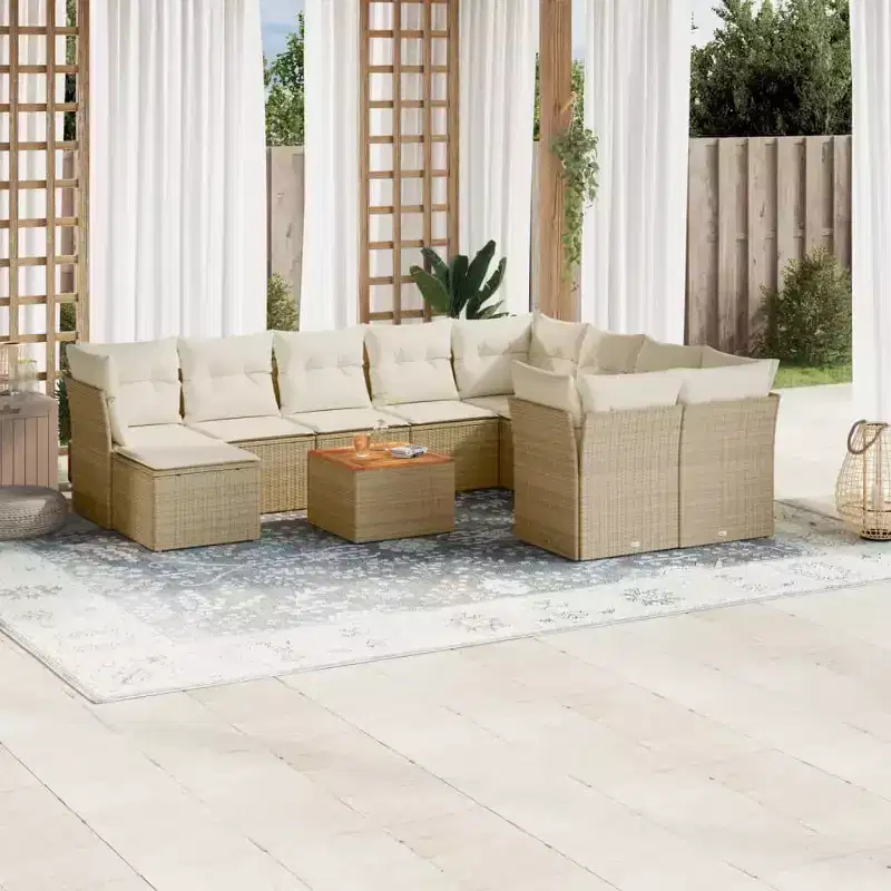 vidaXL Fancy Modular Garden Sofa Set with Cushions in Different Colors