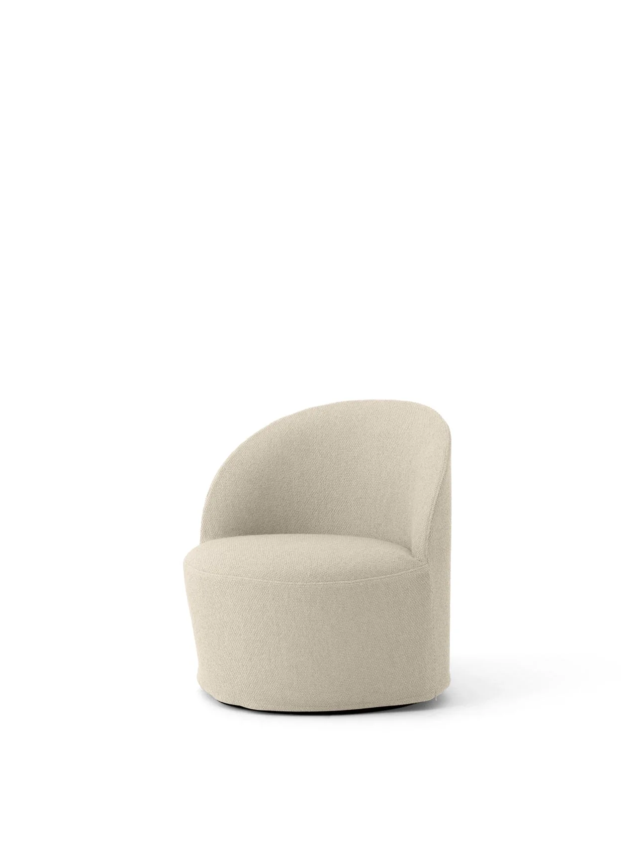 Contemporary Cotton-Wool Bouclé Lounge Swivel Chair with Washable Loose Cover for Living Room