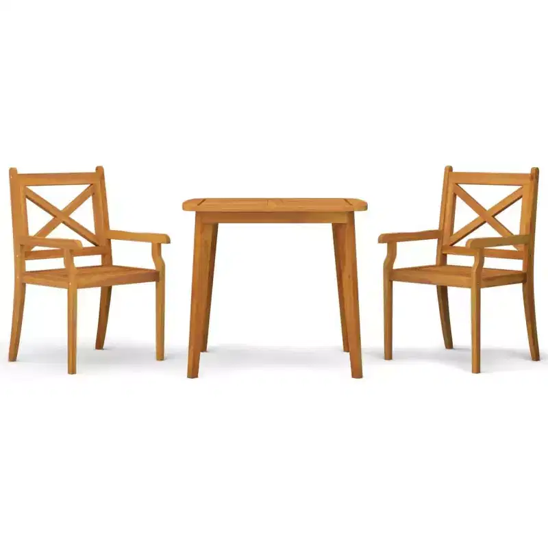 vidaXL Outdoor Dining Set with Solid Acacia Wood
