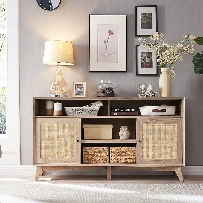 Mid Century Modern TV Stand, Highboy Entertainment Center, TV Console
