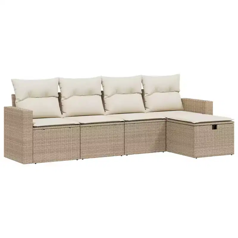 vidaXL Modular Garden Sofa Set in Different Colors with Cushions