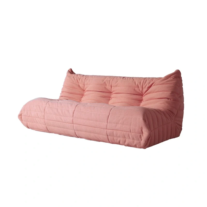 Feature Lazy Sofa Teddy Fabric Couch Living Room Sofa Bean Bag Chair