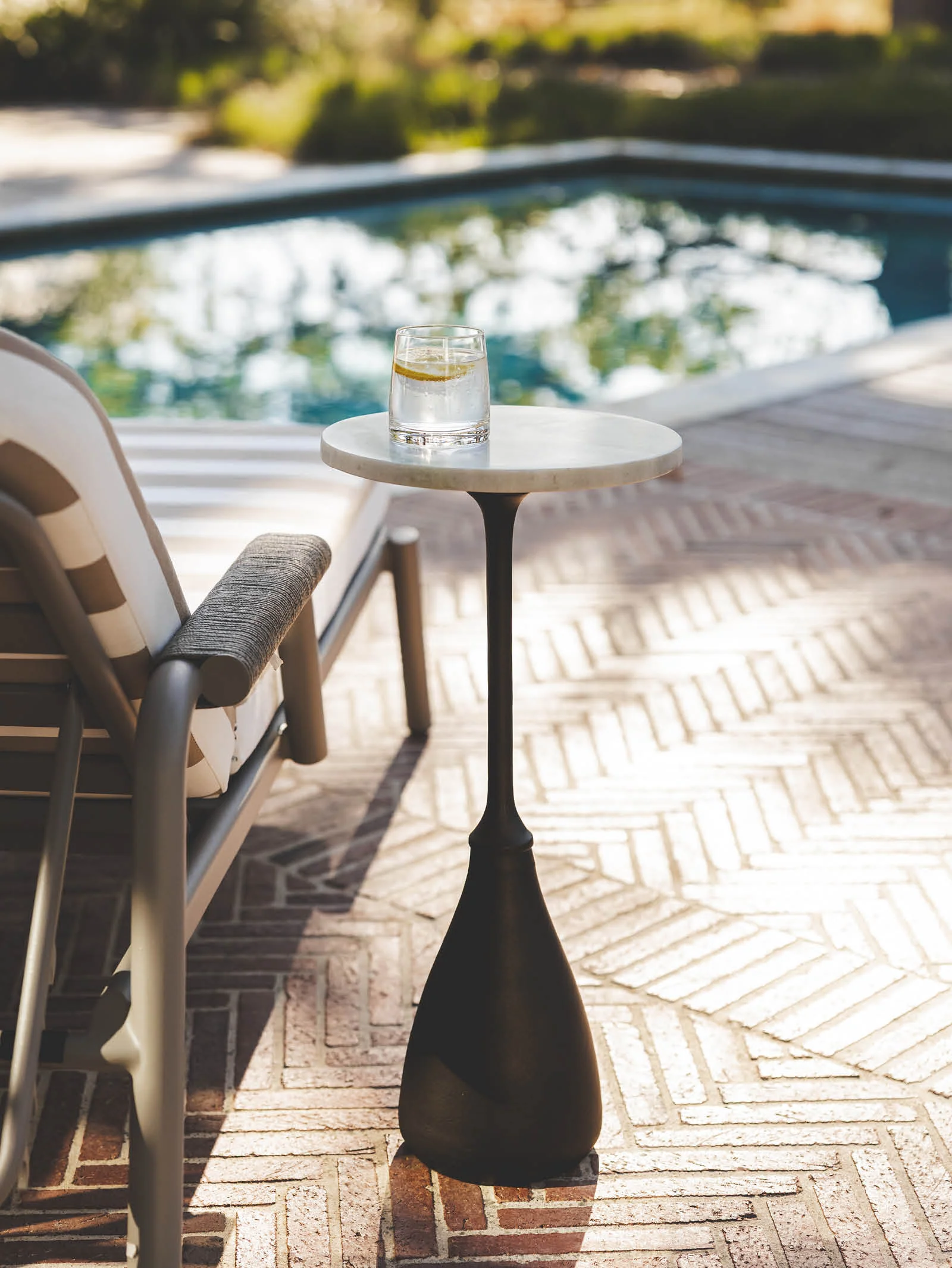 Aluminium Side Table for Patio
