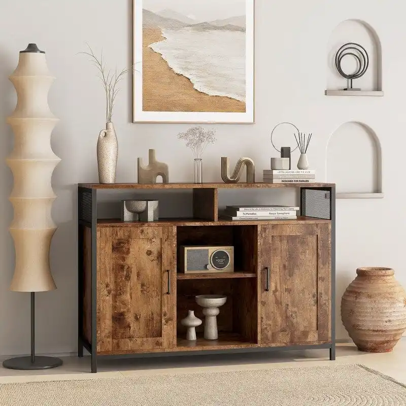 43.7 storage cabinet with open shelves - N/A