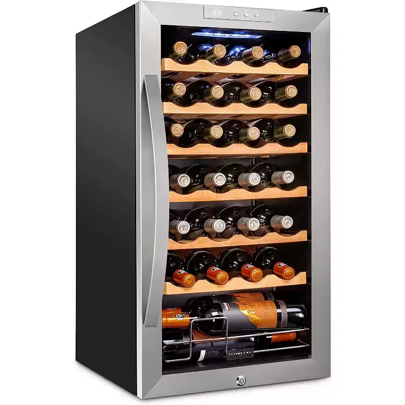 Schmecke 28 Bottle Compressor Wine Fridge & Cooler Refrigerator W/Lock