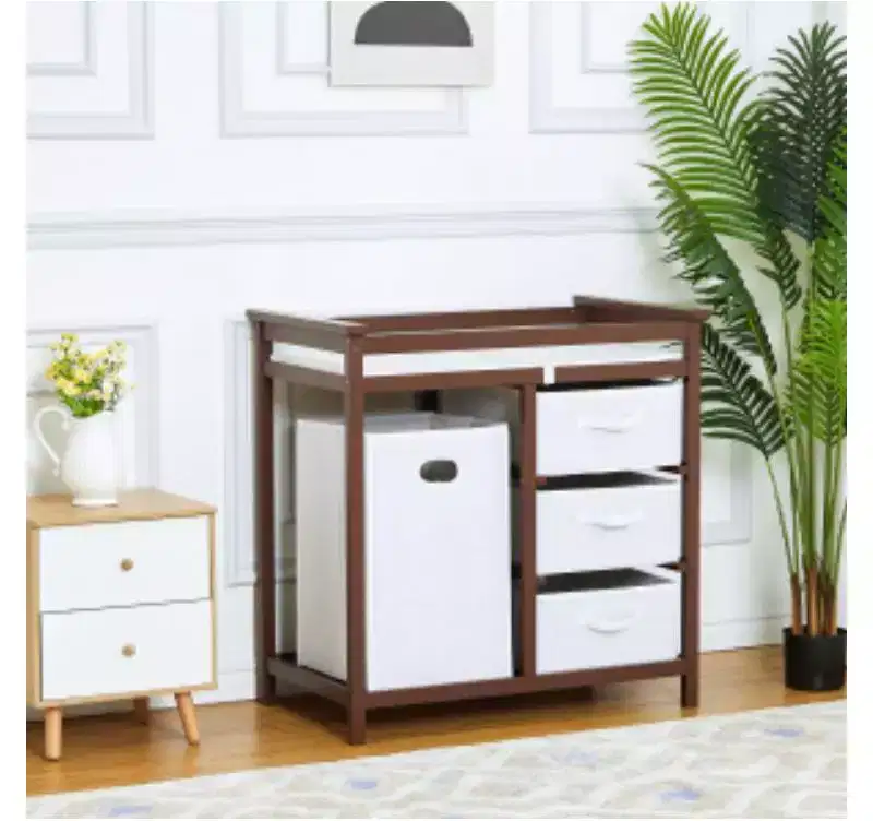 Wooden Baby Changing Table (Solid Wood)