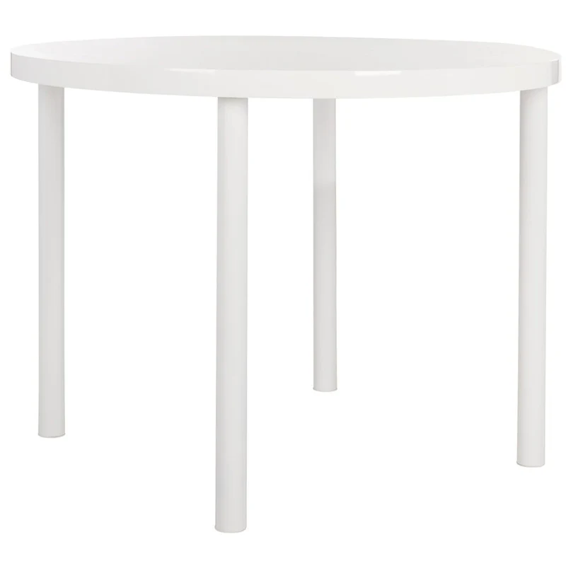 SAFAVIEH Janell White Dining Table - 39.4 x 39.4 x 30 - 39.4 x 39.4 x 30 - 39Wx39Dx30H
