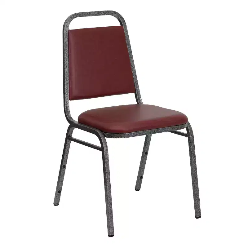 Trapezoidal Back Stacking Banquet Dining Chair - 1.5 Thick Seat