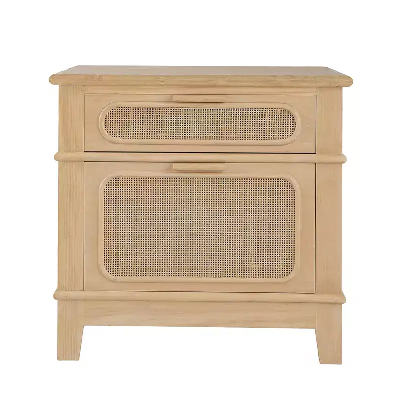 Bedside Table with Storage for Bedroom 27.5x18x26