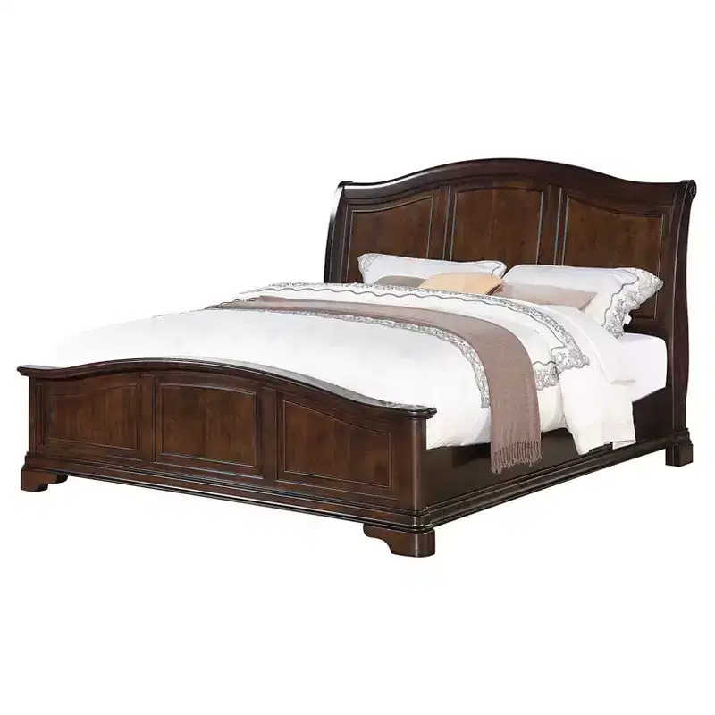 Solid Wood Platform Bed Cherry Full/Queen/King