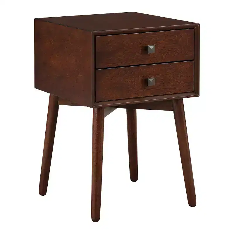 24/7 Shop At Home Norvy 2 Drawer Nightstand