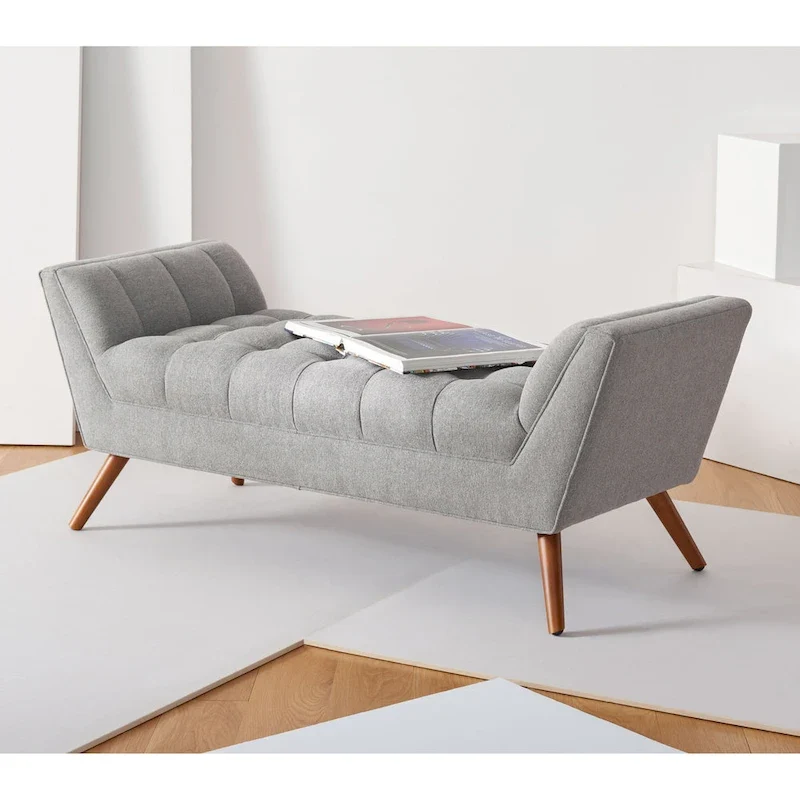 SAFAVIEH Couture Mlfrid Tufted Bench - 53.2 W x 20.9 L x 20.9 H - 53Wx21Dx21H