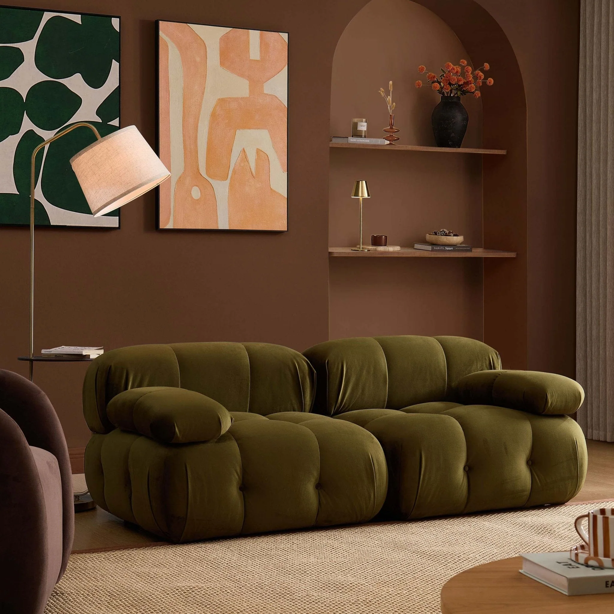 2 Seater Sofa - Rich Green