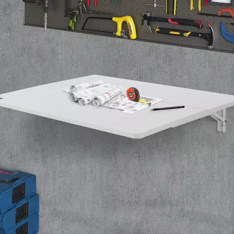 Wall Mounted Folding Table, 31.5 x 19.69