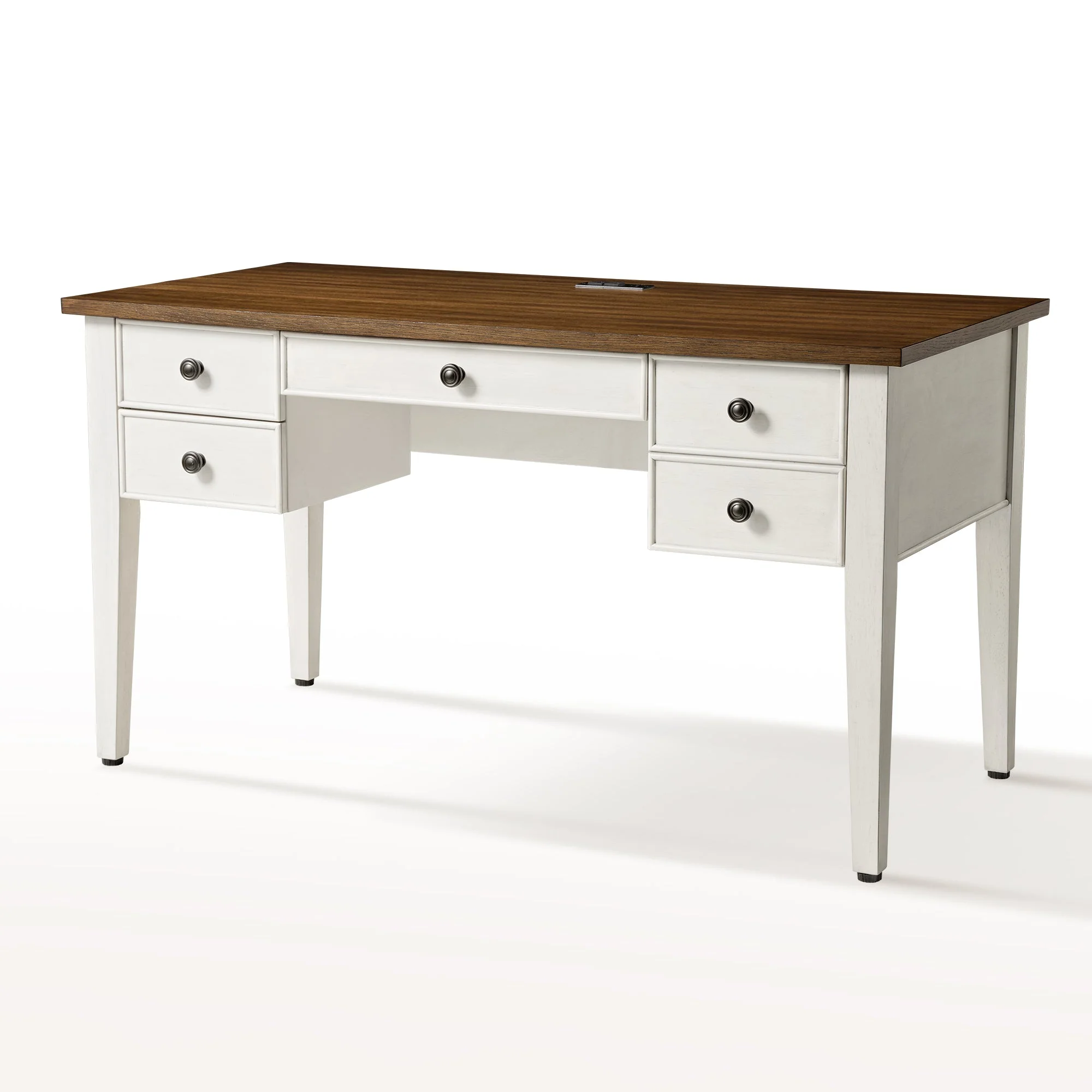 Farmhouse Office Desk with Drawers