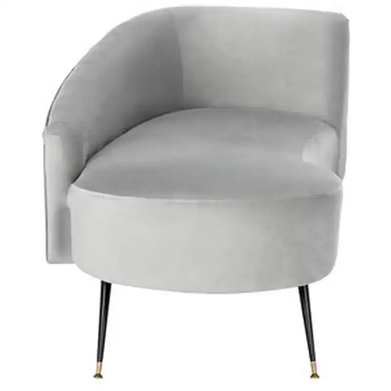 Parisian Velvet Settee Loveseat Metal Frame Gold Cap Legs Foam Cushion Seats 2 550 lbs