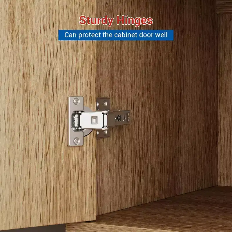 Sideboard Buffet Cabinet, Wooden Storage Cabinet with Natural Rattan Doors, Double-layer Sideboard with Solid Metal Feet, for Hallway, Living Room