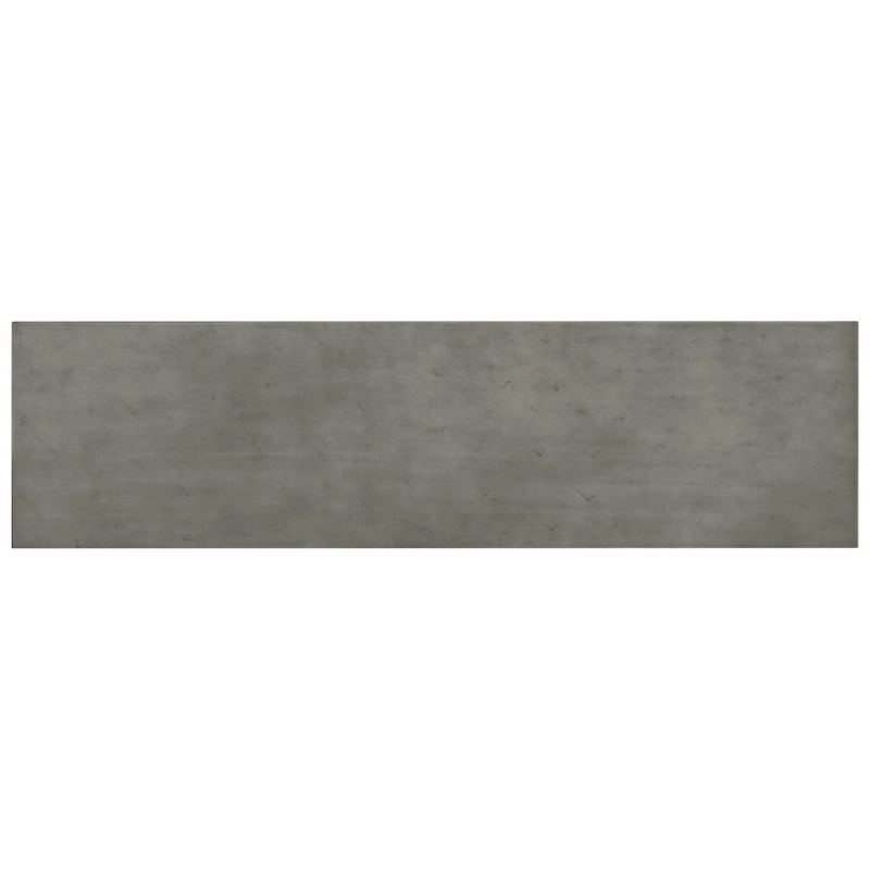 Console Table with Industrial-inspired Concrete Wood Top