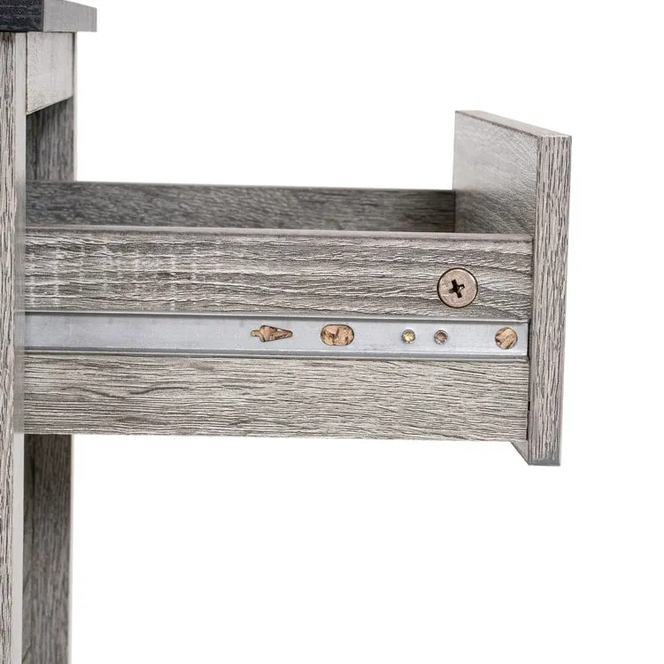 End Table with Drawer and Lower Shelf