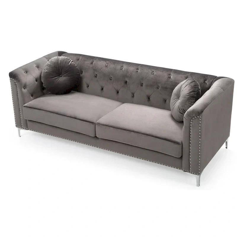 Velvet Tufted Sofa