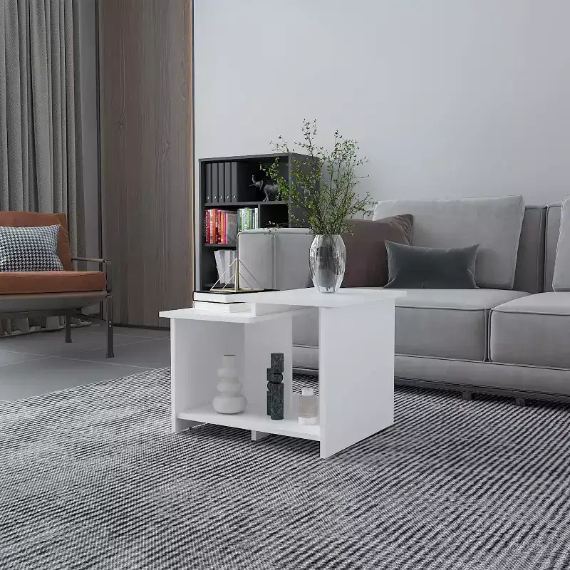 Fun little toys brand FM FURNITURE Naco Coffee Table with Open Storage, Melamine Finish