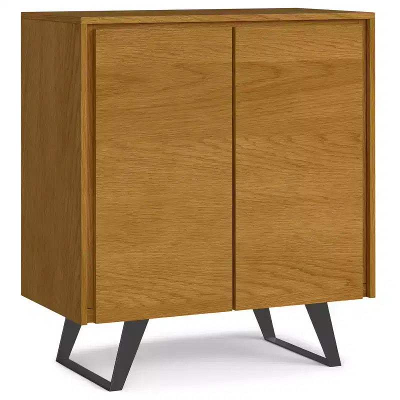 Mitchell 39 inch Wide Solid Wood Modern Industrial Medium Storage Cabinet