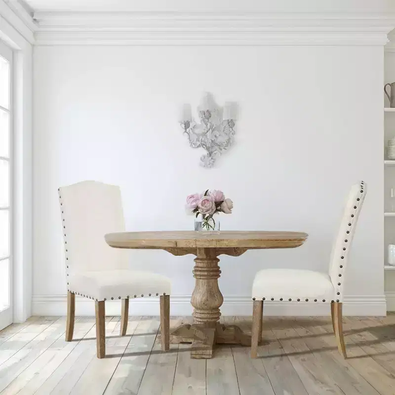 HomePop Set of 2 Curved Top Parson Dining Chairs