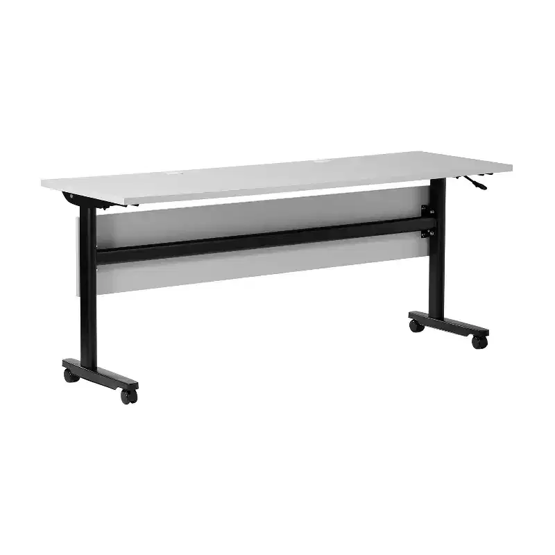 Commercial Grade Heavy-Duty Nesting Flip Training Table with T-Legs and Modesty Panel